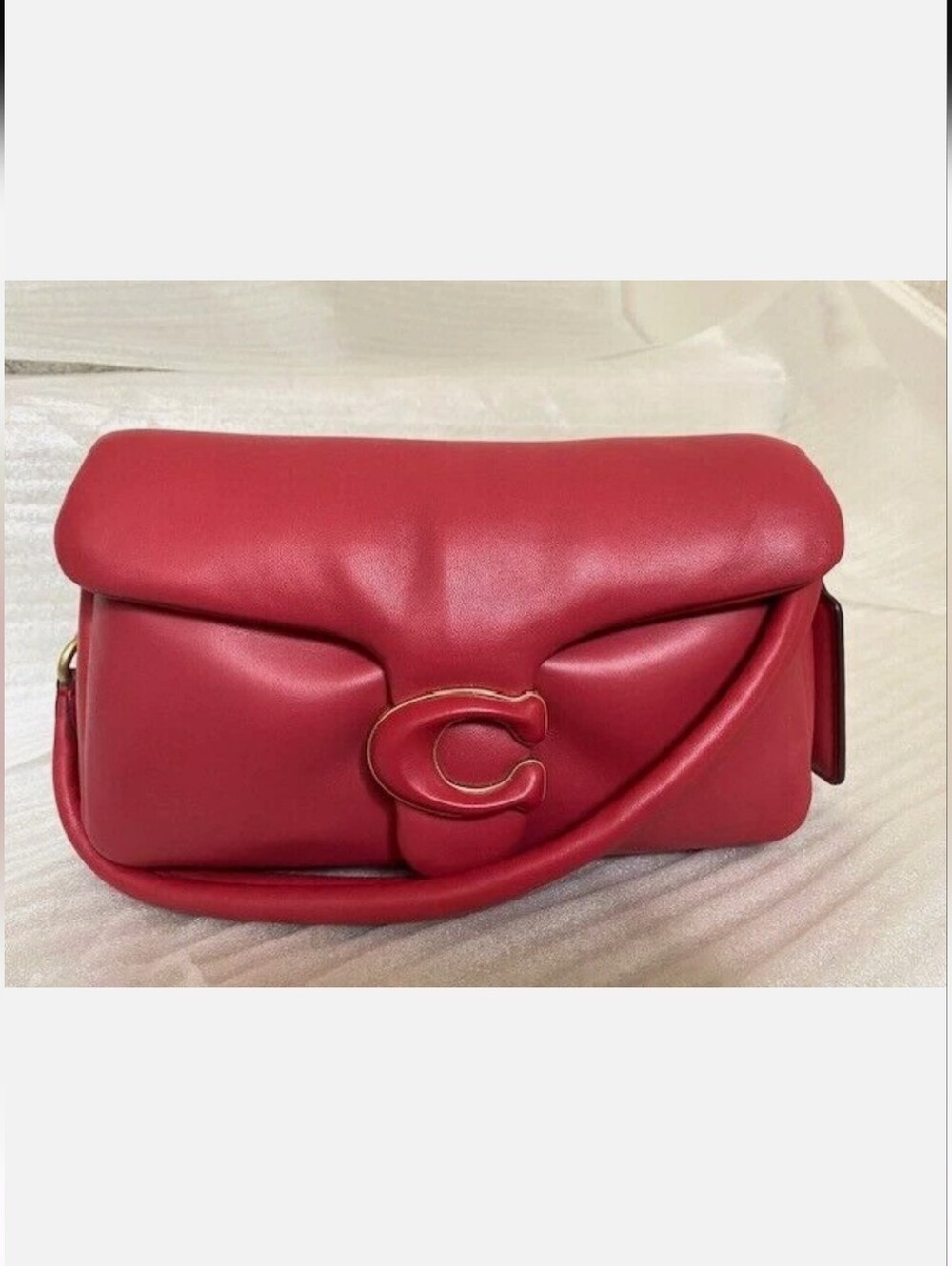 Coach Pillow Tabby Shoulder Bag 26 Red Apple